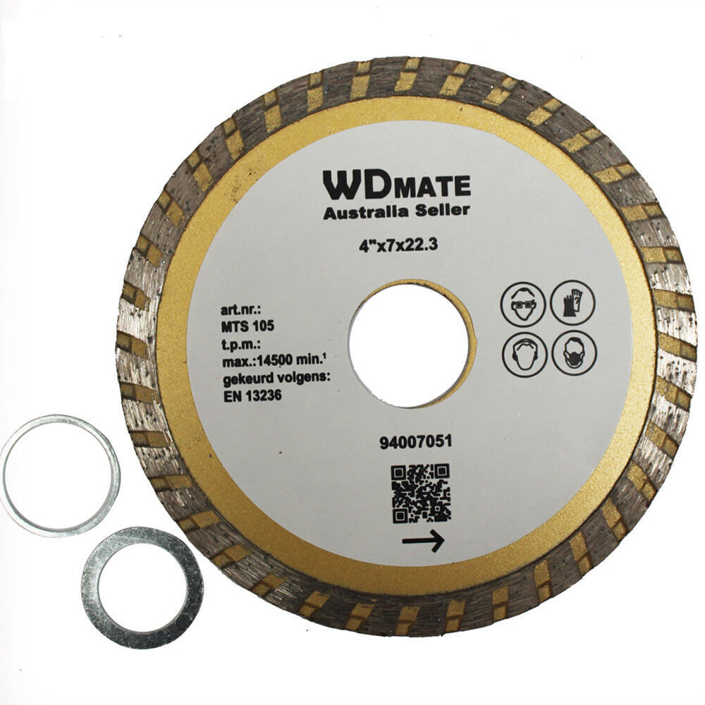 105mm Diamond Cutting Disc Dry Wet Turbo 2.0*7.0mm 22.3 Saw Blade Wheel 4.0" Price