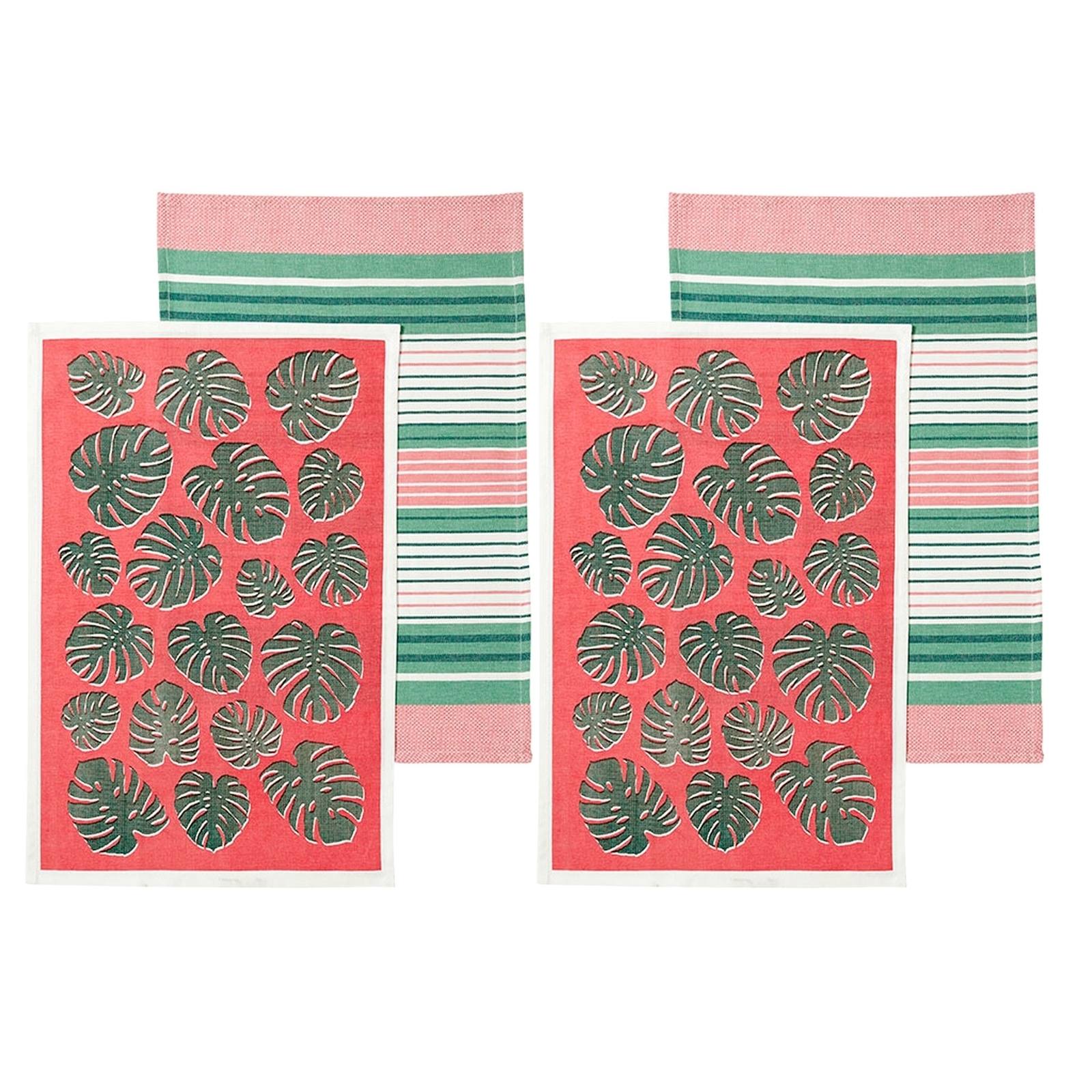 Ladelle Set of 4 Bahamas Kitchen / Cleaning 100% Cotton Tea Towels Price
