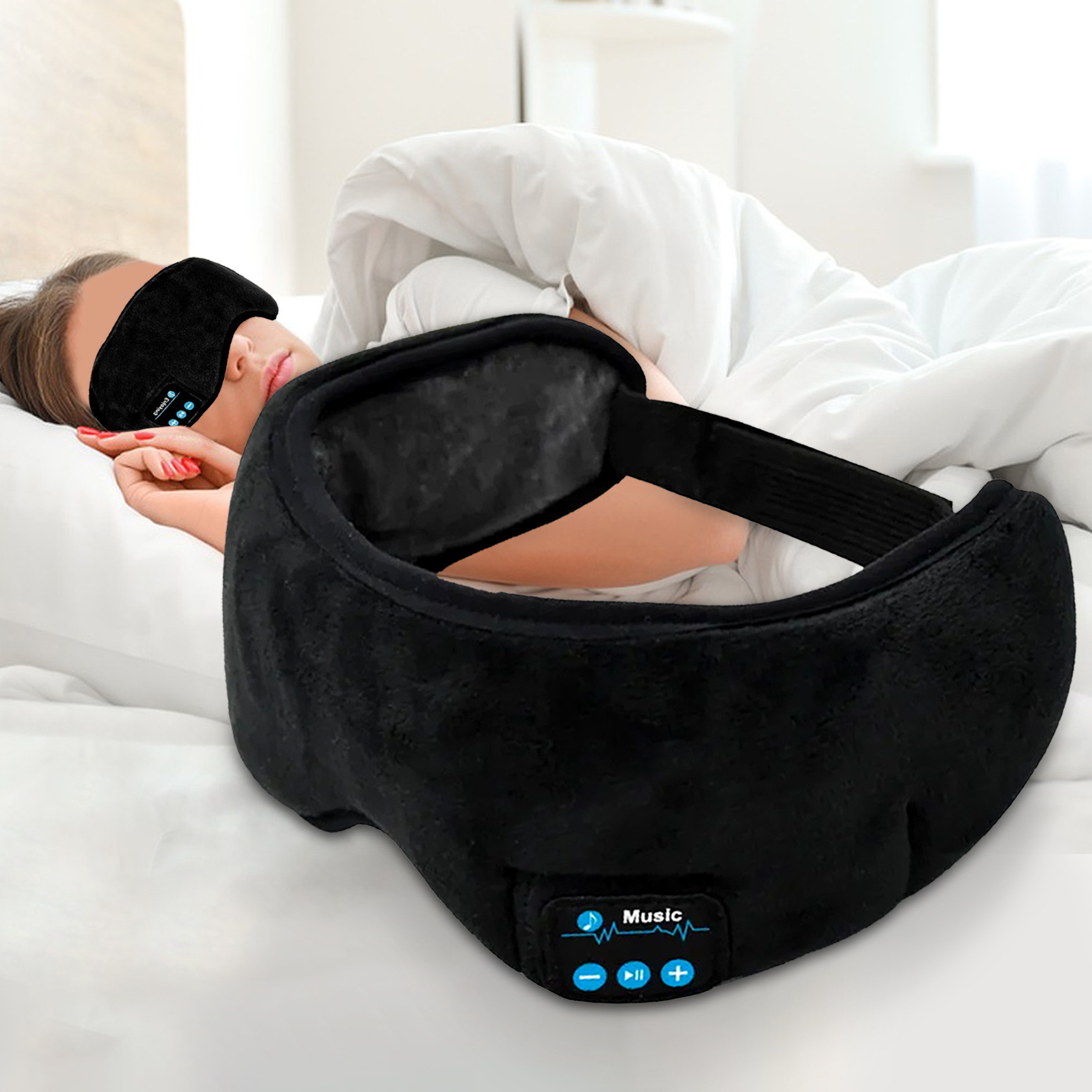 Wireless Bluetooth 5.0 Stereo Eye Mask Headphones Earphone Sleep Music Mask Price