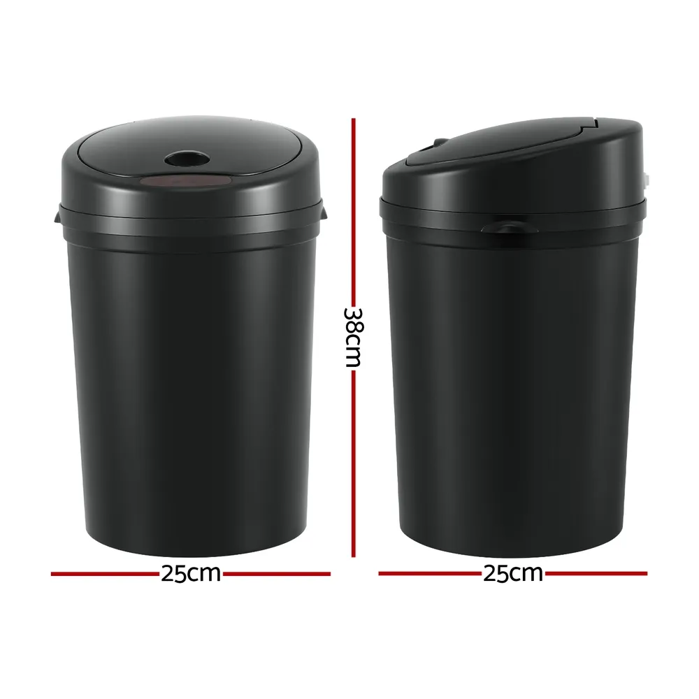 Devanti Sensor Bin Motion Rubbish Bins Kitchen Automatic Trash Can Black 9L Price