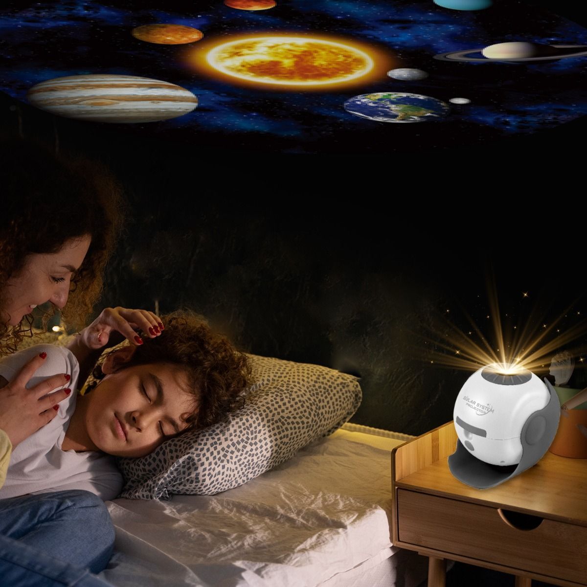 Solar System Star Light Projector STEM Toy Space Planet Moon Galaxy Night Lights