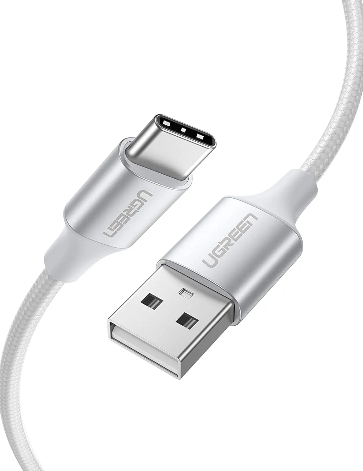 UGREEN 60409 USB-A to USB-C Charging Cable 3M (Silver White) Price
