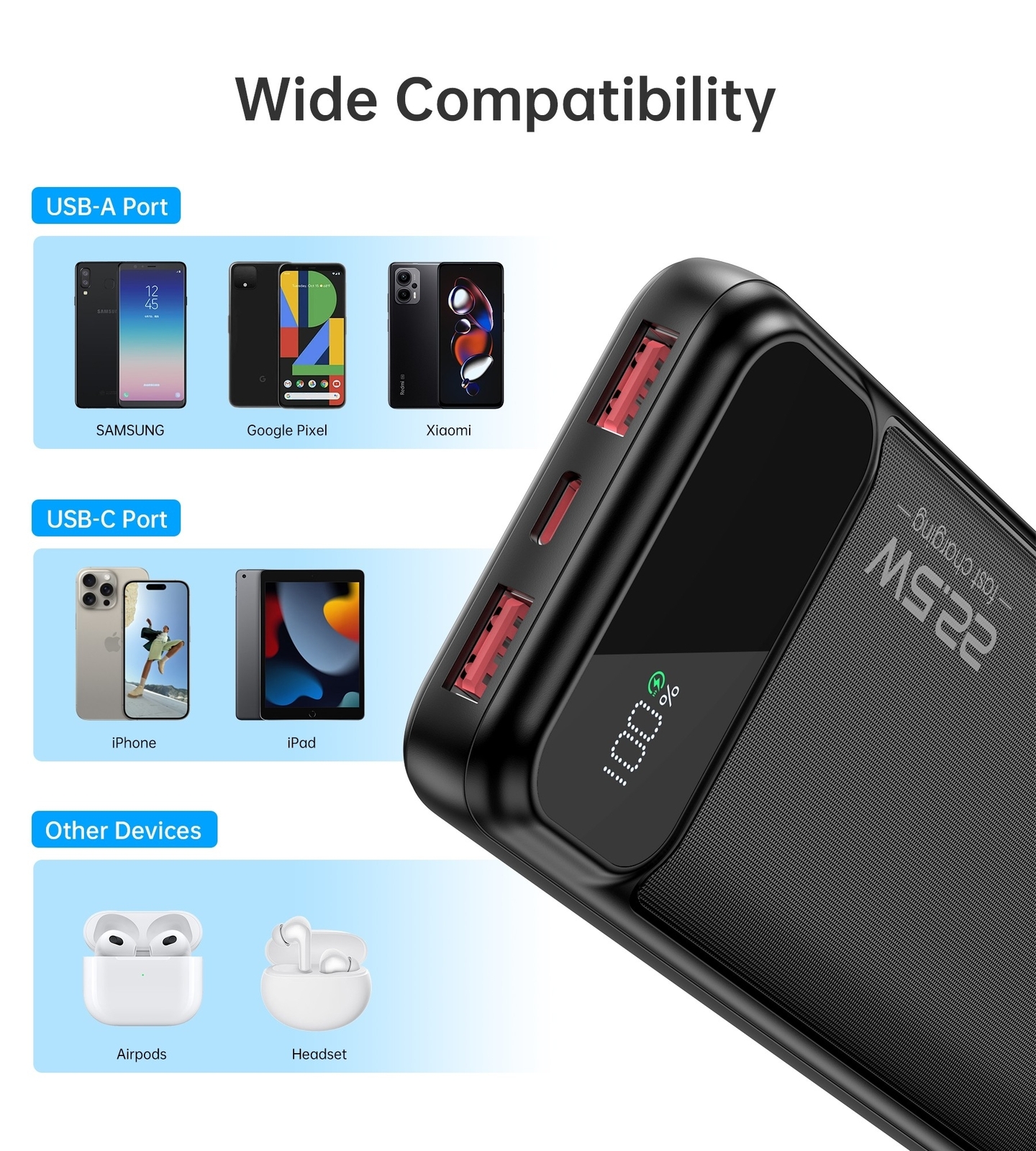 CHOETECH B728 10000mAh Power Bank PD22.5W with Digital Display Price