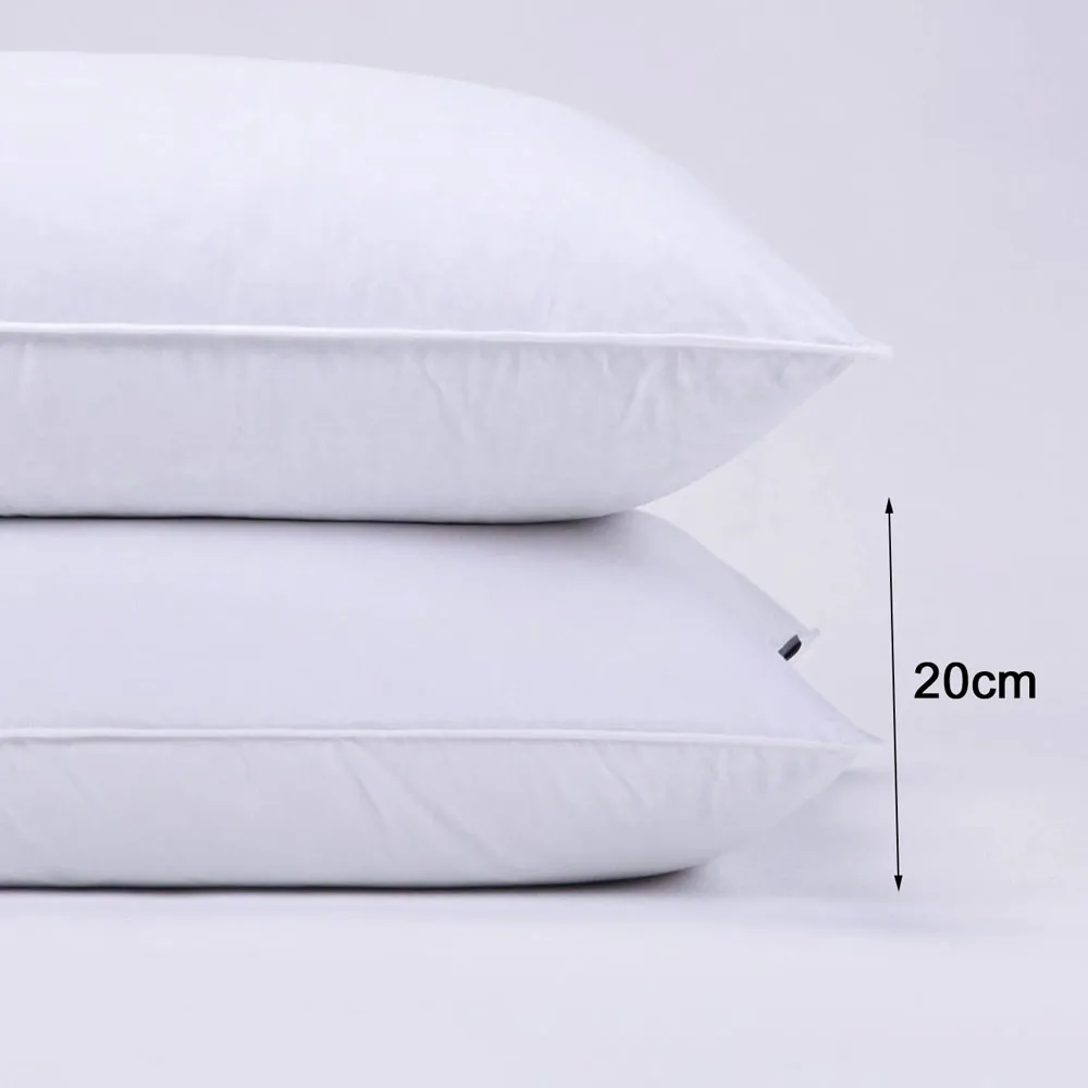 2 Premium Hotel 1150g Pillows 74CM x 48CM Pillows Breathable Cotton Price