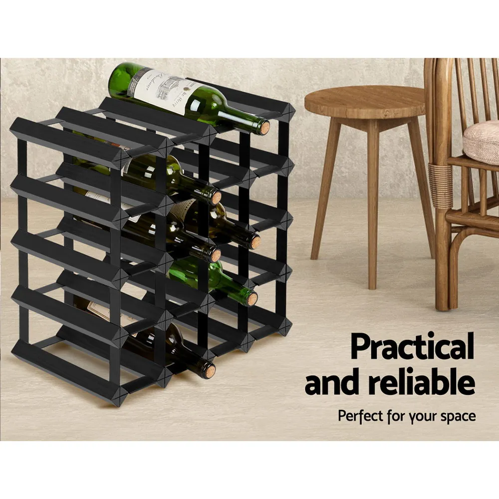 Wine Rack 20 Bottle Black Price