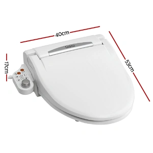 Electric Bidet Toilet Seat Cover LED Night Light Heated Seat with Remote