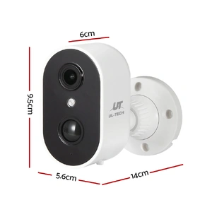 UL-tech 1080P Wireless Security IP Camera Rechargeable Outdoor CCTV Solar Panel