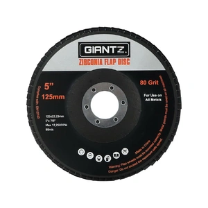 100 PCS Zirconia Sanding Flap Disc 5" 125mm 80Grit Angle Grinding Wheel