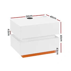 Smart Bedside Table LED Wireless Charging Ada