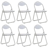 Folding Dining Chairs Faux Leather
