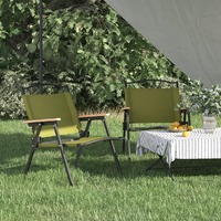 Camping Chairs 2 pcs Oxford Fabric