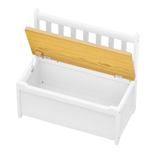 2-In-1 Kids Toys Storage Bench Box Wooden Chair