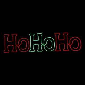 Samland 150CM HO HO HO NEON ROPE LIGHT FOR CHRISTMAS DECORATION