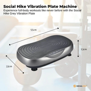Vibration Plate Machine - Vibrating Exercise Platform Grey