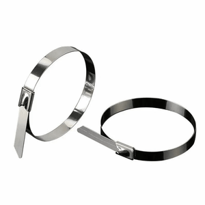 20X Stainless Steel Cable Ties S304 Marine Grade Zip Strap Locking Wrap 100-800Mm - 4.6x400mm