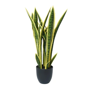 Artificial Mother in Law Tongue / Yellow Tongue Sansevieria UV Resistant 60cm
