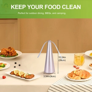 Battery Operated Shoo-Fly Chemical Free Fly Repellent Fan Black