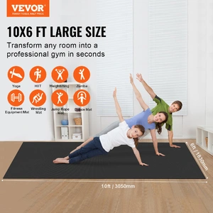 Exercise Mat, Non Slip High Density Premium Yoga Mat, Exercise Yoga Mat for Men Women, Fitness & Exercise Mat with Bag & Carry Strap, for All Types of