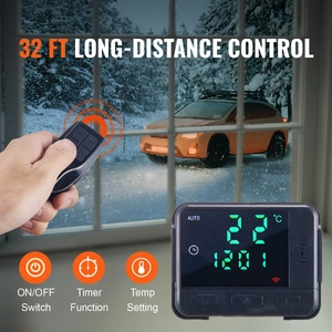 Diesel Air Heater, 12V 5KW All-on-one Diesel Heater with Remote Control and LCD Display, 5L Fuel Tank Portable Diesel Parking Heater, Rapid Heating fo