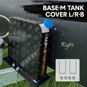 Base Mount 2mm Thickness Aluminium Diesel Heater Fuel Tank Cover Double Side for 10L 15L Fuel Tank Black