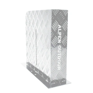Base Mount 2mm Thickness Aluminium Diesel Heater Fuel Tank Cover Left for 10L 15L Fuel Tank Silver