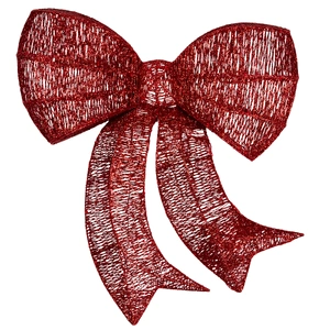Large 87cm Christmas Display Bow with LED Lights Decoration