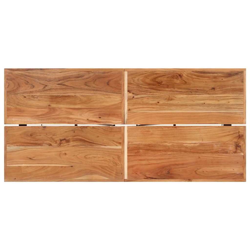 Bar Table 150x70x107 cm Solid Wood Acacia and Iron Price