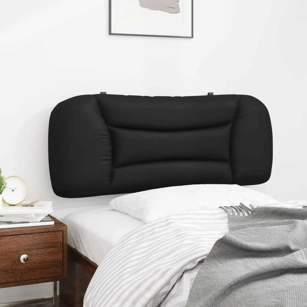 Headboard Cushion Black 107 cm King Single Faux Leather Price