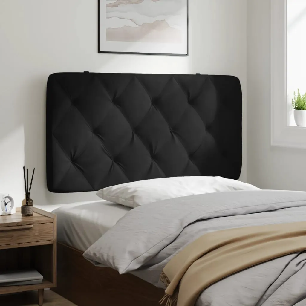 Headboard Cushion Black 107 cm King Single Velvet Price