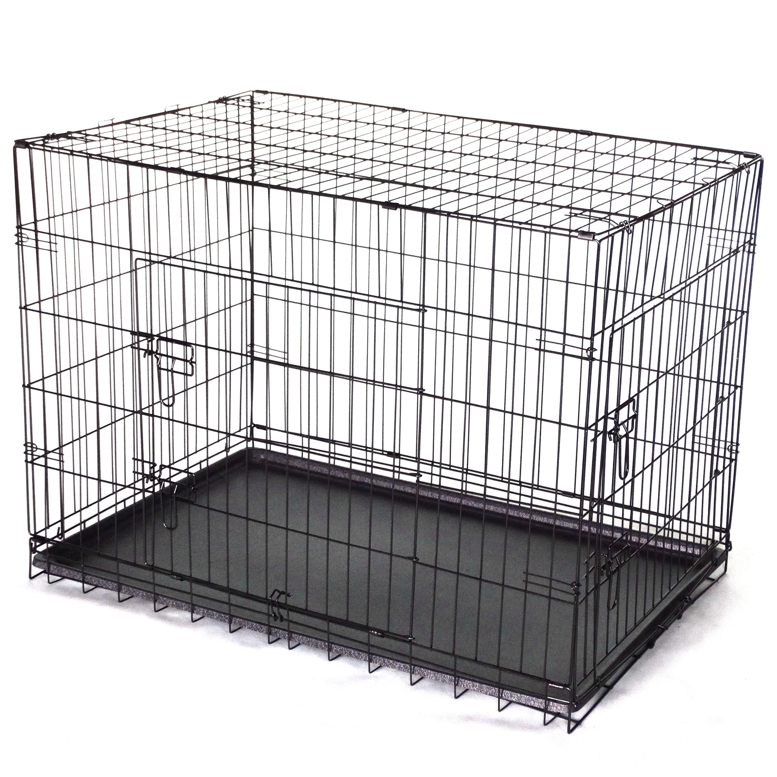 Collapsible Metal Dog Cat Crate Cat Rabbit Puppy Cage With Tray Price