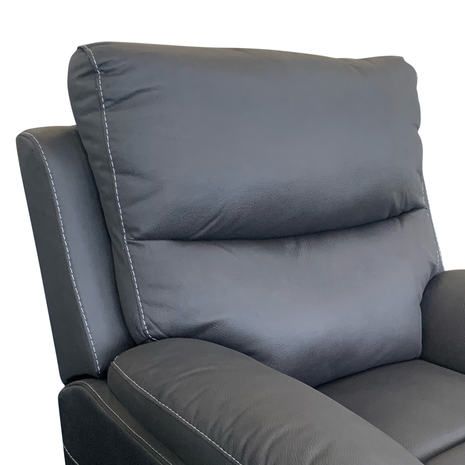 1R Finest Fabric Electric Recliner Feature Multi Positions Ultra Cushioned USB Outlets in Charcoal Colour Price