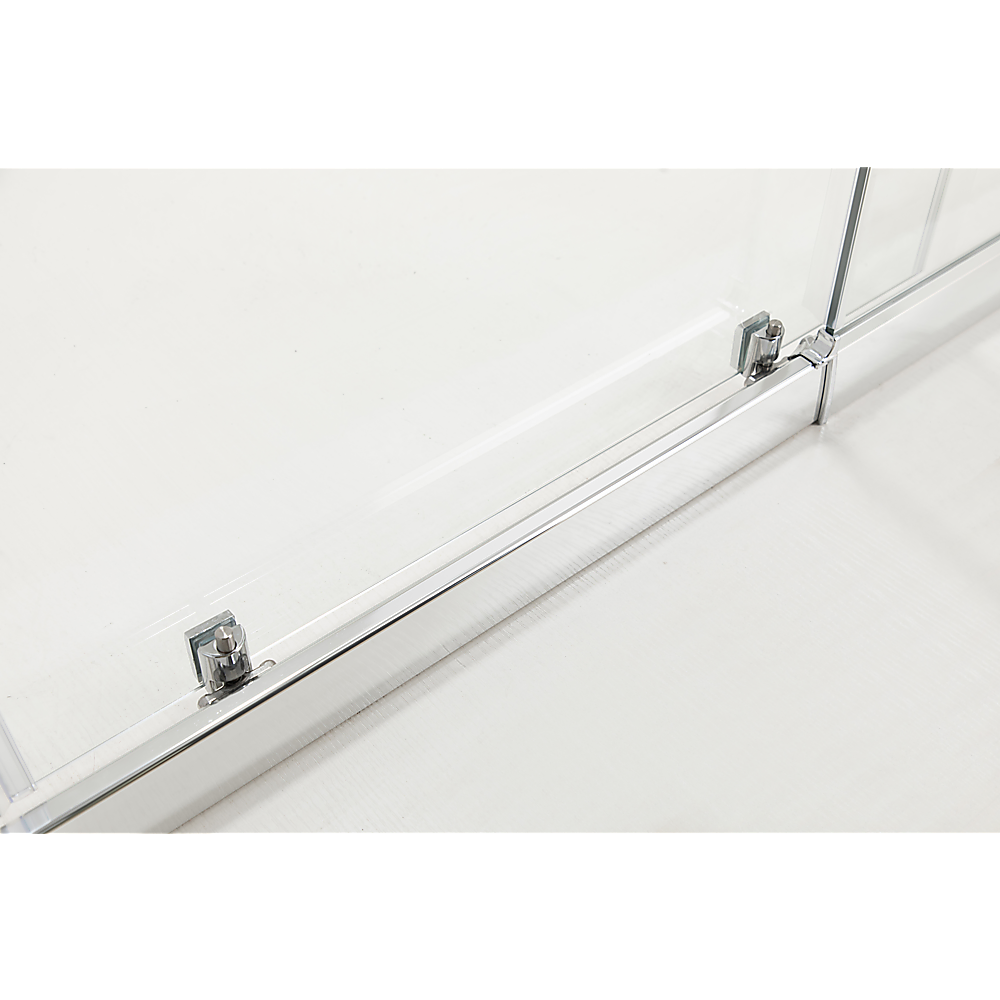 Adjustable 1300x800mm Single Door Corner Sliding Glass Shower Screen in Chrome Price