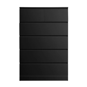 6 Chest of Drawers Tallboy PEPE Black