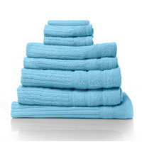 Royal Comfort Eden Egyptian Cotton 600GSM 8 Piece Luxury Bath Towels Set