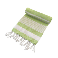 Cotton Rich Large Turkish Beach Towel with Tassels 80cm 155cm