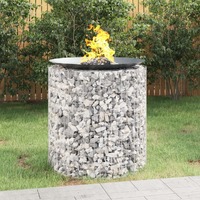 Gabion Fire Pit Galvanised Iron