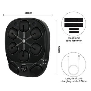 Smart Music Boxing Machine Wall Mounted Black