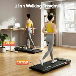 Walking Pad Treadmill 2 in 1 Foldable Under Desk for Home Gym With 38cm Belt With APP