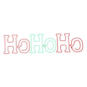 Samland 150CM HO HO HO NEON ROPE LIGHT FOR CHRISTMAS DECORATION