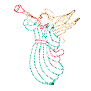 Samland LED ANIMATED CHRISTMAS ANGEL SOUNDING TRUMPET MOTIF ROPE LIGHT