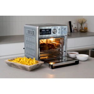16L Stainless Steel Air Fryer Convection Oven with Dual-Heating
