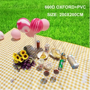 Large Waterproof Thickened Moisture-Proof Outdoor Camping Picnic Mat (Yellow)