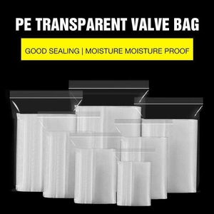 100PCS 100micron Bulk Clear Resealable PE Plastic Zip Bags - 4*6CM