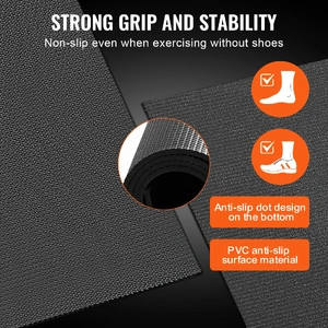 Exercise Mat, Non Slip High Density Premium Yoga Mat, Exercise Yoga Mat for Men & Women, Fitness & Exercise Mat with Bag & Carry Strap, for All Types 