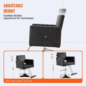 Salon Chair, Barber Chair for Hair Stylist, Styling Chair with Heavy Duty Hydraulic Pump, Swivel Hair Salon Chair with Footrest for Beauty Spa Shampoo