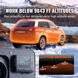Diesel Air Heater, 12V 5KW All-on-one Diesel Heater with Remote Control and LCD Display, 5L Fuel Tank Portable Diesel Parking Heater, Rapid Heating fo