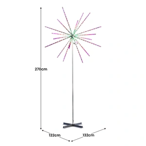 Large 2.7m Outdoor Christmas Light Starburst Display Decoration