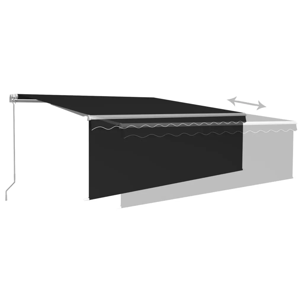 Manual Retractable Awning with Blind 4x3m Anthracite Price