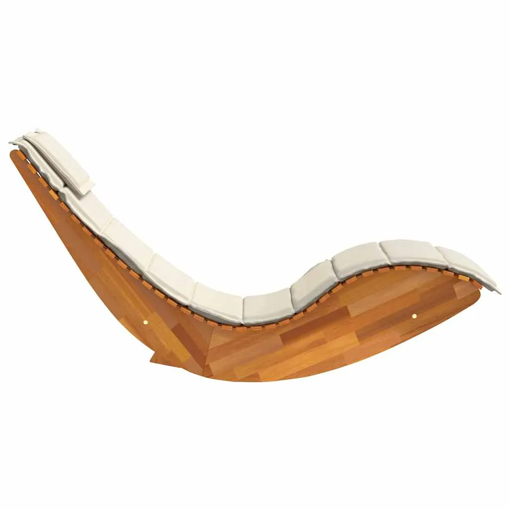 Sun Lounger 2 pcs Brown 60 x 154 x 74cm Solid Acacia wood Price