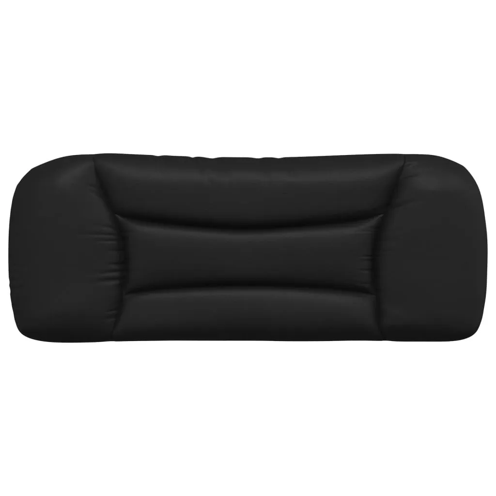Headboard Cushion Black 107 cm King Single Faux Leather Price
